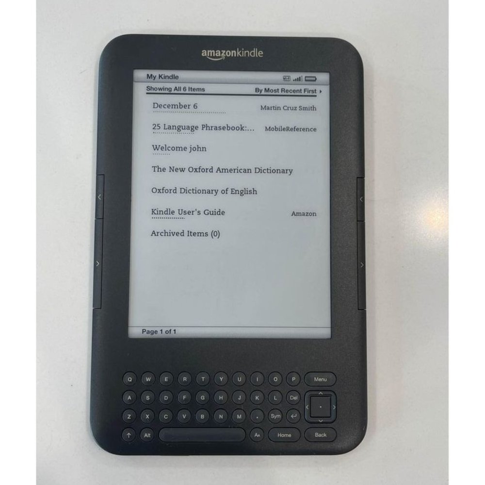 Amazon Kindle Keyboard 3rd Generation | Model D00901 | Wi-Fi only | 4GB